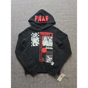 Five Nights At Freddy Hoodie Boys Black XXS 4/5 NWT MSRP $38